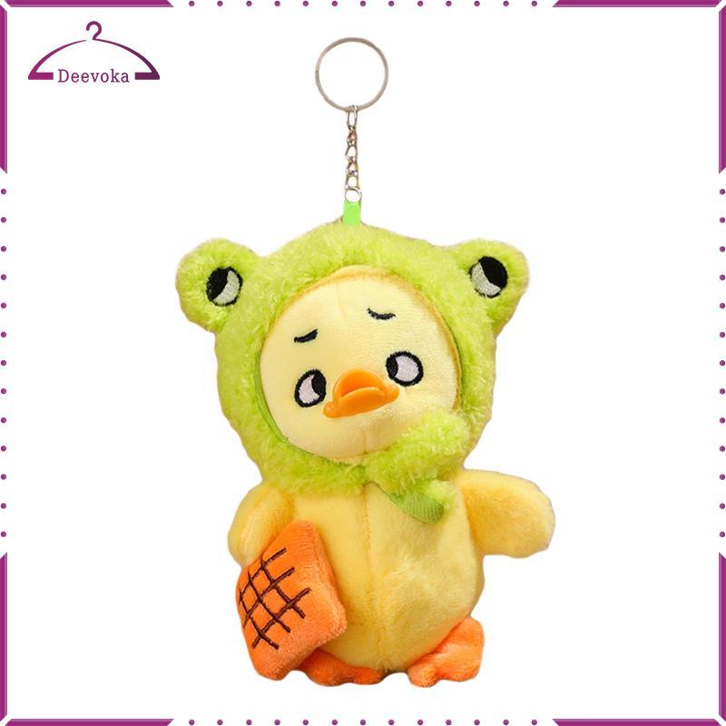 Sang Trọng Vịt Móc Khóa Xe Móc Khóa Vịt Sang Trọng Cotton Làm Đầy Đồ Trang Trí Treo Charm Sang Trọng