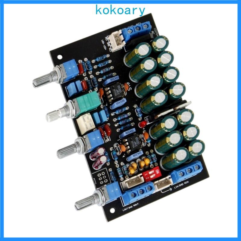 Bảng Preamplifier KOK JRC5532 Stereo Bass Tần Số Điều Khiển Âm Thanh 12-15V