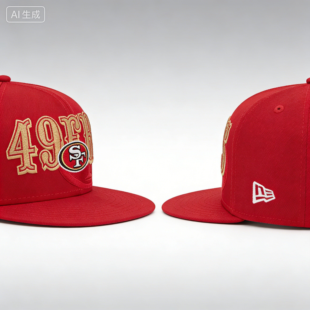 Mũ Snapback 9FIFTY San Francisco 49ers màu đỏscarlet, thiết kế logo chồng chéo, phù hợp nam giới và 