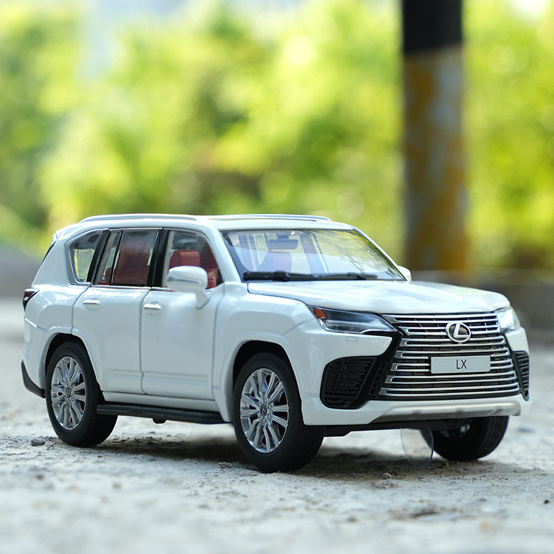 [Mẫu xe] JKM 1 / 32 Lexus LX600 Hợp Kim Xe Mô Hình Mô Phỏng Kim Loại Ngoài Đường Xe Trượt Giảm Chấn 