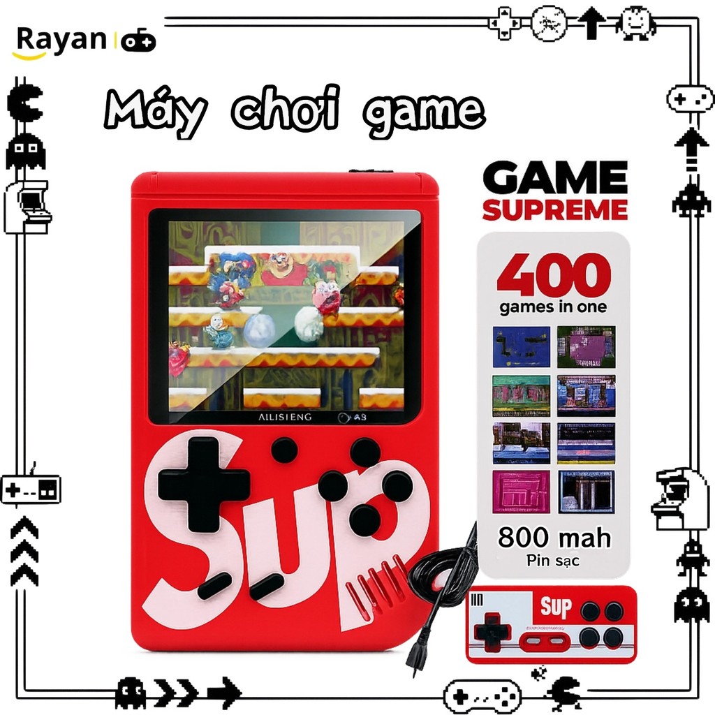 Máy chơi game Sup 400 trong 1 Classic Games Retro , kết nối với TV  ,Nạp năng lượng theo chu kỳ