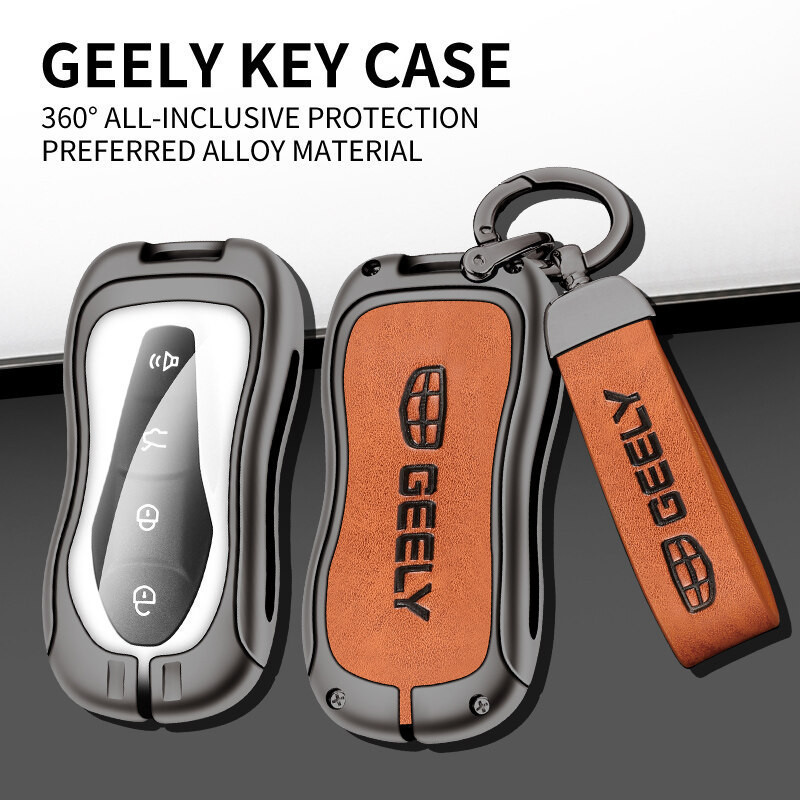 Hợp Kim Kẽm Da Chìa Khóa Xe Ô Tô Vỏ Thông Minh Không Chìa Khóa Từ Xa Fob Giá Đỡ Bảo Vệ Móc Khóa Cho 
