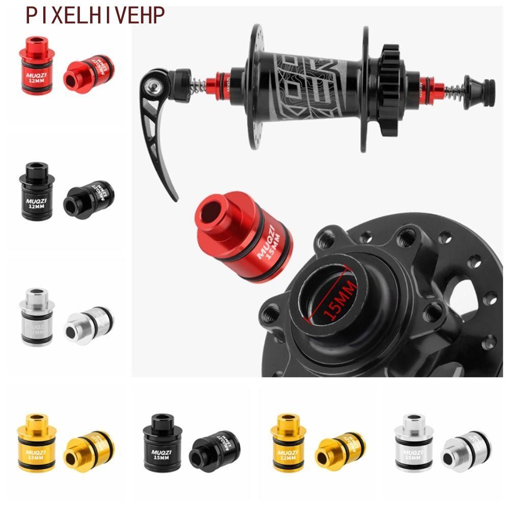 PIXELHIVEHP 2 Chiếc Hub Xe Đạp Thru Trục Adapter, Bộ Chuyển Đổi Hub Xe Đạp Phát Hành Nhanh Ổn Định, 