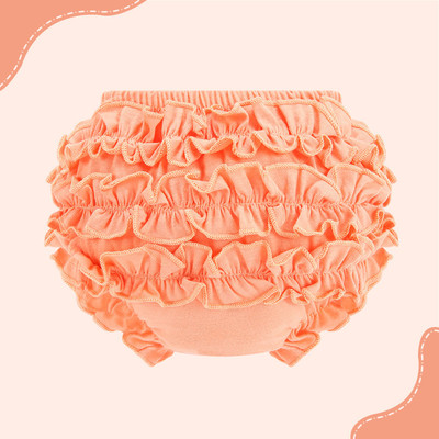 Phim hoạt hình Hàn Quốc đồ lót trẻ em dễ thương tam giác cotton bé gái đồ lót bé trai bốn mùa (Cam)