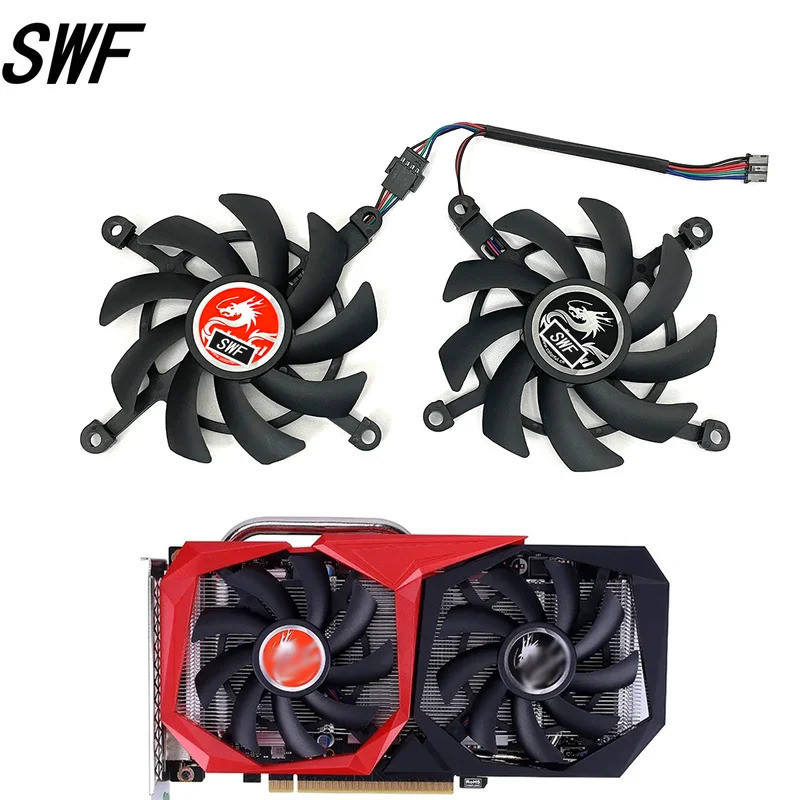 2 Cái / lốc 4Pin RTX 2060 2060SUPER Thay Thế Cho GeForce GTX 1660Ti 1650 1660 SUPER Card Đồ Họa Quạt
