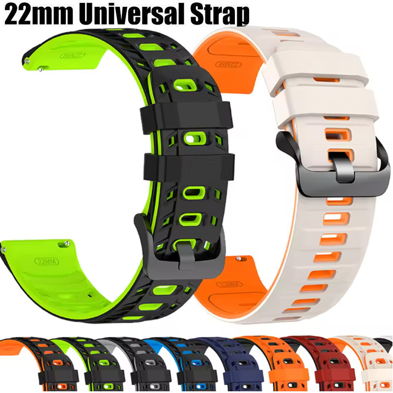 Dây đeo silicon 22mm cho Garmin Forerunner 265 255 570 47mm Dây đeo đồng hồ cho Garmin Venu 4 3 2 / 