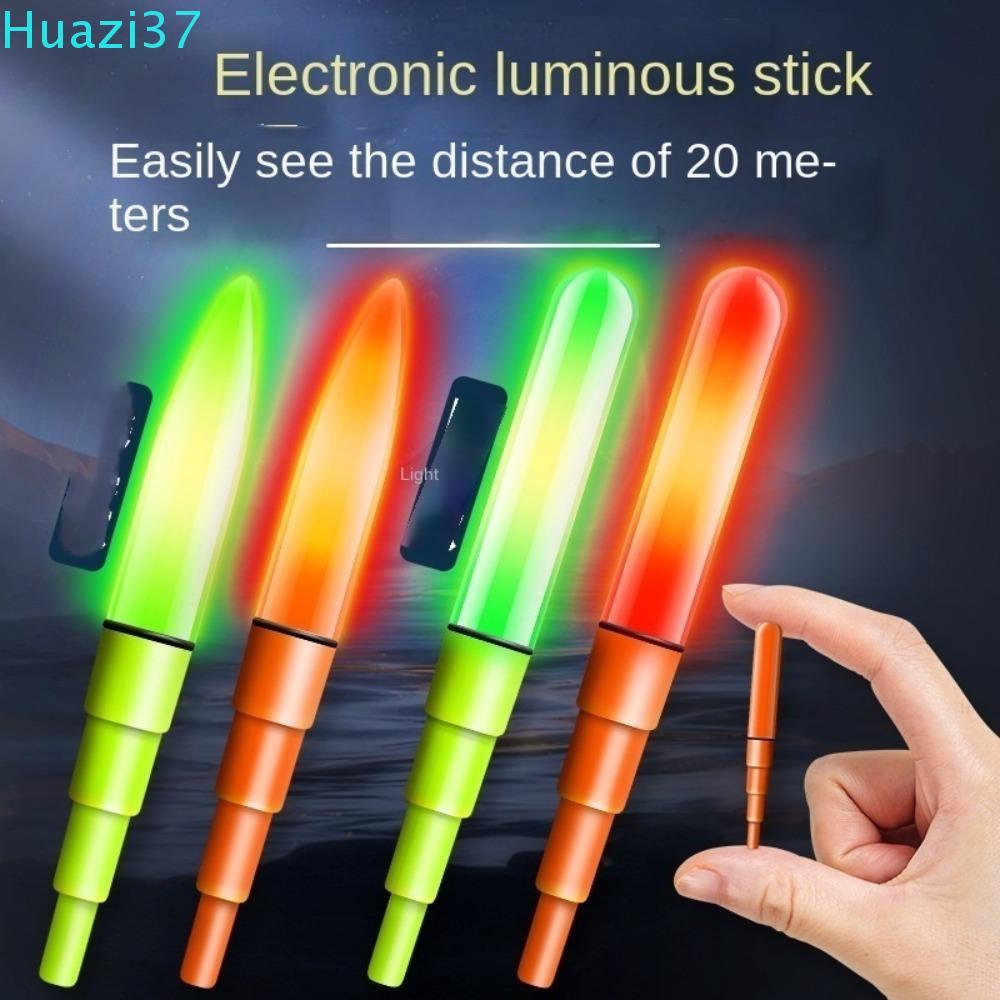 HUAZI 1 Đèn Phao Câu Cá, Đèn LED Dạ Quang Cảm Ứng Phao Câu Cá, Phao Câu Cá Ban Đêm Siêu Sáng Nóng To