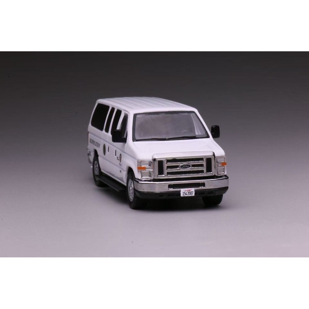MYBRICKSTORE 1: 64 596 Trắng Hollywood E350 Super Duty Wagon Van Model Diecast Collect Display Metal