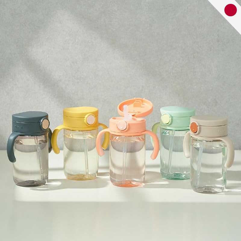 Richell On-the-Go Leak-Proof Straw Mug - , Suitable for 7 Months and Up