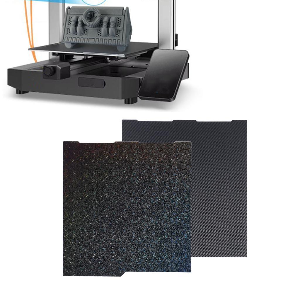 PEY Kết cấu sợi Carbon hai mặt 256x268mm Tấm xây dựng cho Kobra 3 Tương thích với máy in 3D PLA PETG