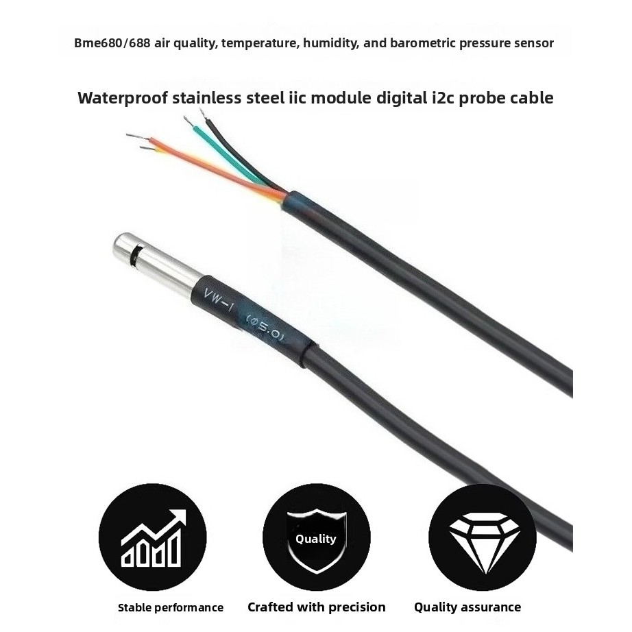 BME680 BME688 Độ ẩm nhiệt độ Độ ẩm Áp suất không khí Cảm biến chất lượng không khí Chống nước Mô-đun