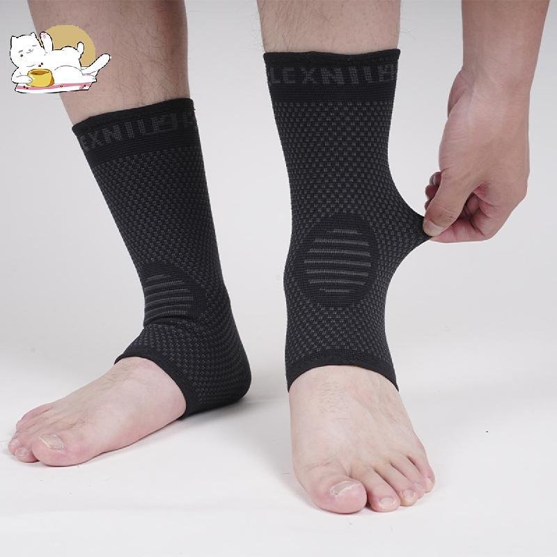 Niềng răng mắt cá chân thể thao Nẹp mắt cá chân màu đen, Nẹp mắt cá chân bong gân với viêm gân Achil