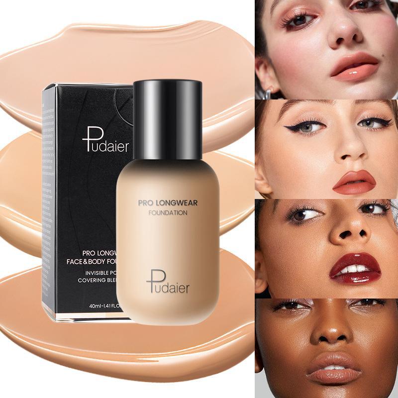Pl Hold Makeup Liquid Foundation Can 't Rub off pudaier Foundation Cream Kem che khuyết điểm Che khu