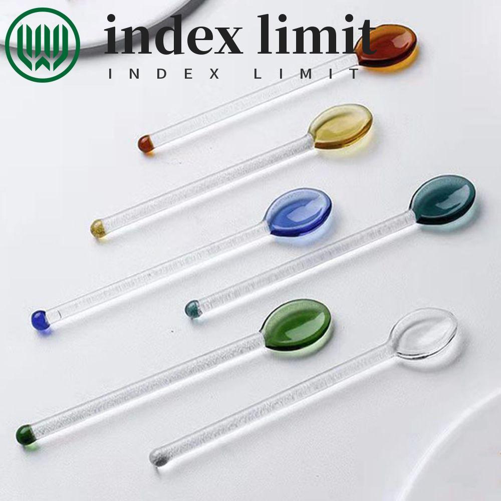  index limit INDEX LIMIT Dụng cụ khuấy kem thìa cà phê trong suốt Máy khuấy chịu nhiệt