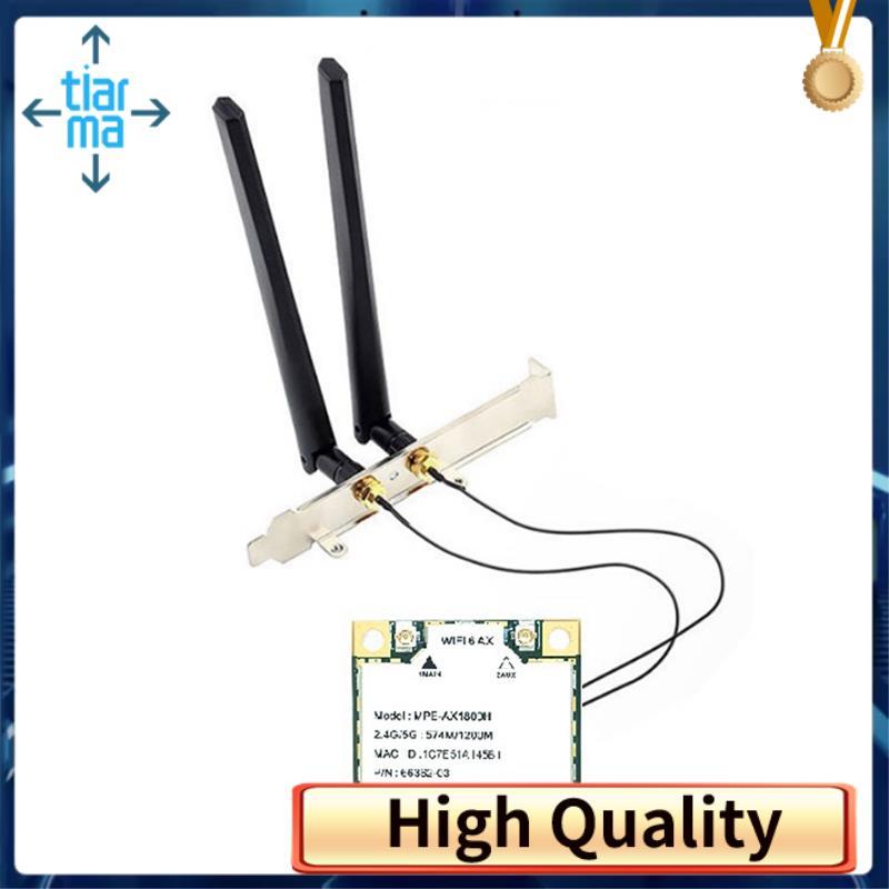 -AX1800H MT7921 WiFi6 Card mạng + Ăng-ten Băng tần kép 2.4G / 5G Mini Pcie Card BT5.2 cho Laptop Win