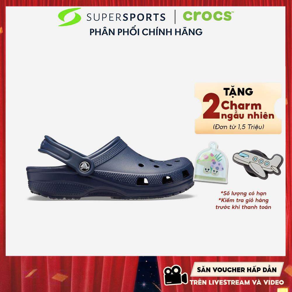 Giày Clog Unisex Crocs Classic - Xanh Navy - 10001-410 ADS02 LS100