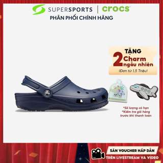 Giày Clog Unisex Crocs Classic - Xanh Navy - 10001-410 ADS02 LS100