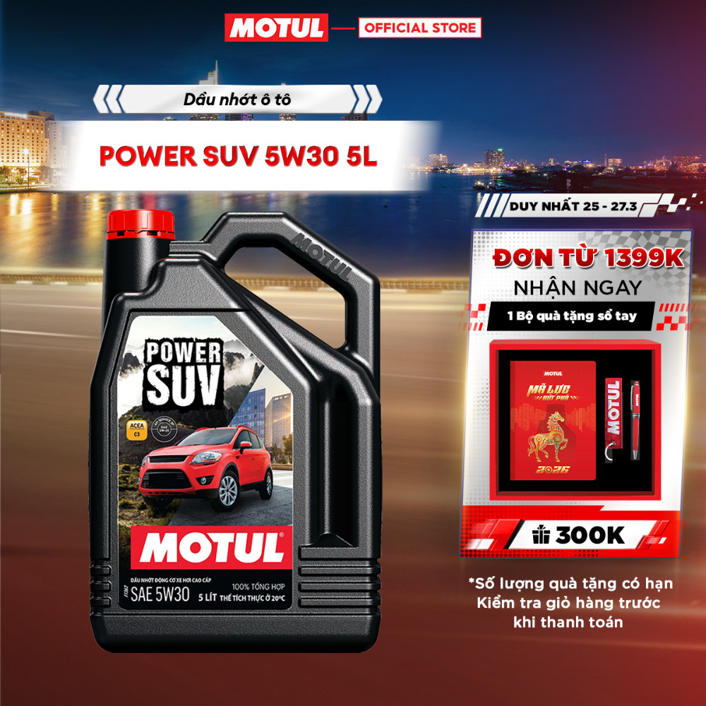 Dầu nhớt xe ô tô MOTUL POWER SUV 5W30 5L