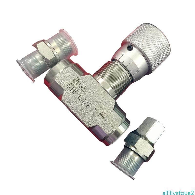 Allilivefoua2 Van điều khiển thủy lực bằng thép không gỉ 3 8Inch Van bướm ga hai chiều có thể điều c