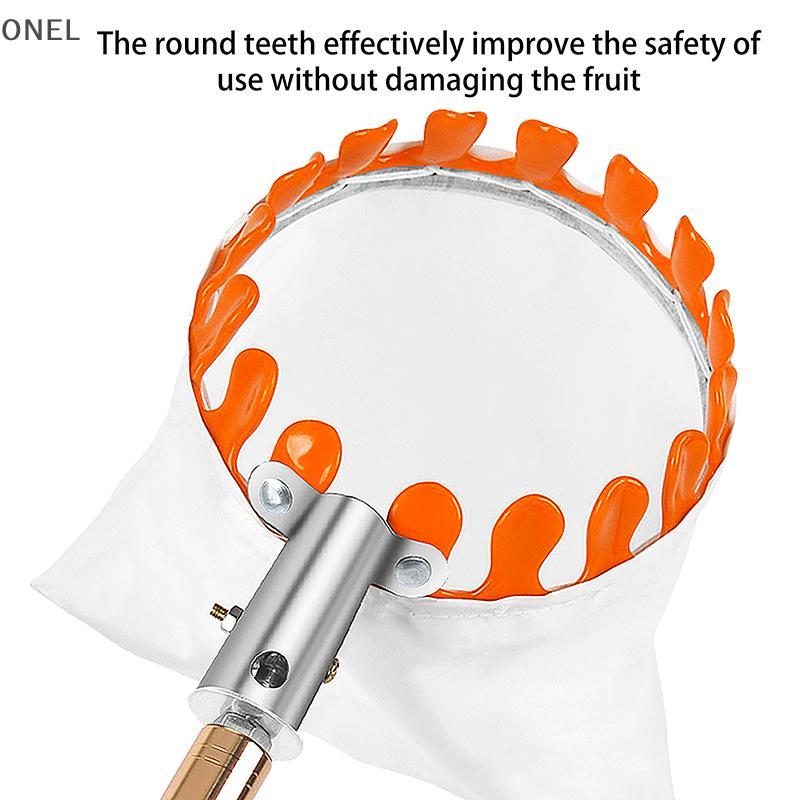 ONEL 1Pc Fruit Pier Fruit Piing Tool With Storage Bag Thép không gỉ Fruit Pier Tool Tree Fruit Catch