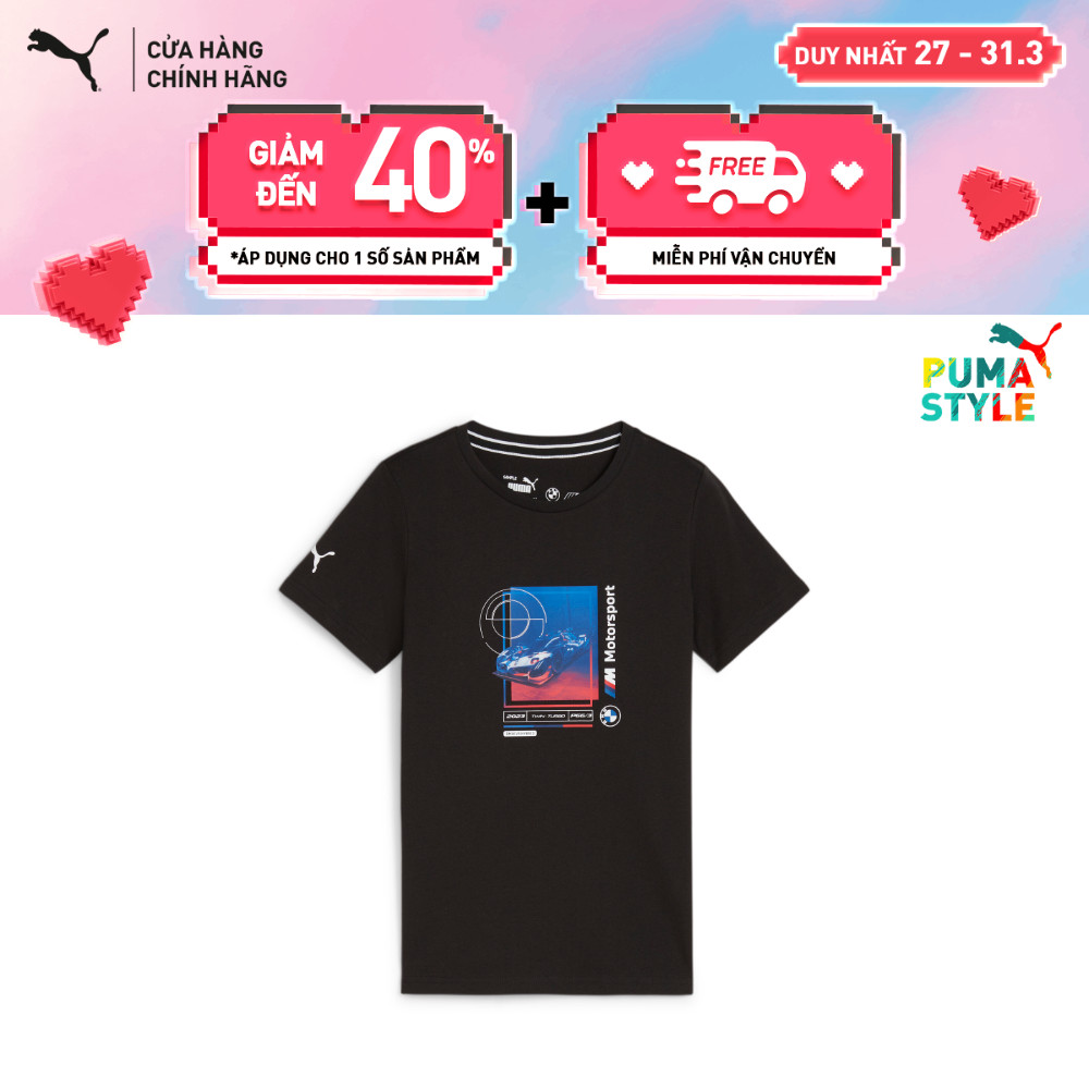 Áo Thun Thể Thao Trẻ Em PUMA Unisex BMW MMS Kids Cargraphic 2