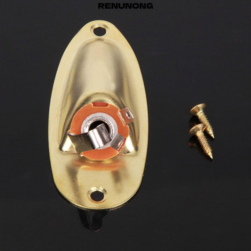 RENUNONG Guitar Đầu Vào Jack, Hình Thuyền Đàn Guitar Điện Đàn Guitar Jack Đĩa, Linh Kiện Thay Thế Ja