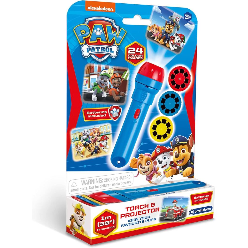 Đồ chơi Brainstorm Paw Patrol Đồ chơi đèn pin và máy chiếu trẻ em, Nhiều màu