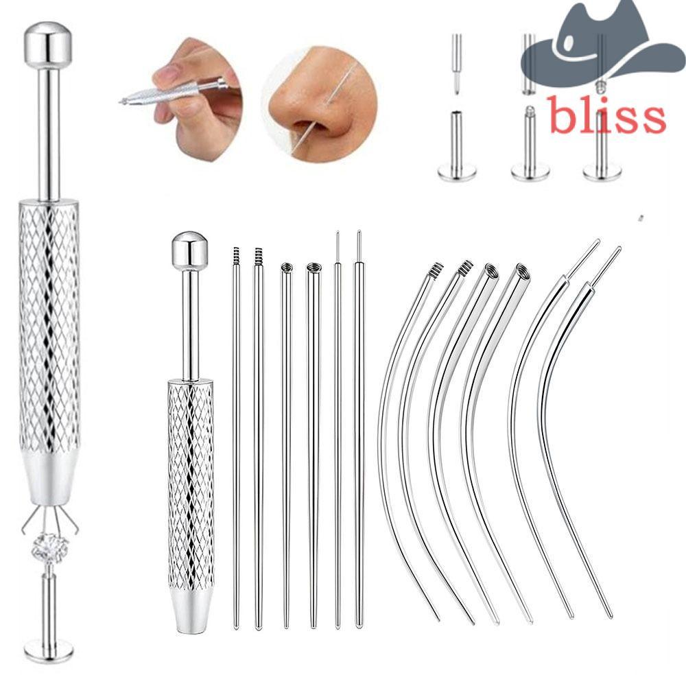 Dụng cụ xỏ khuyên tai Bliss Piercing Taper Tool làm từ thép không gỉ, phù hợp cho cả khuyên tai thẳn