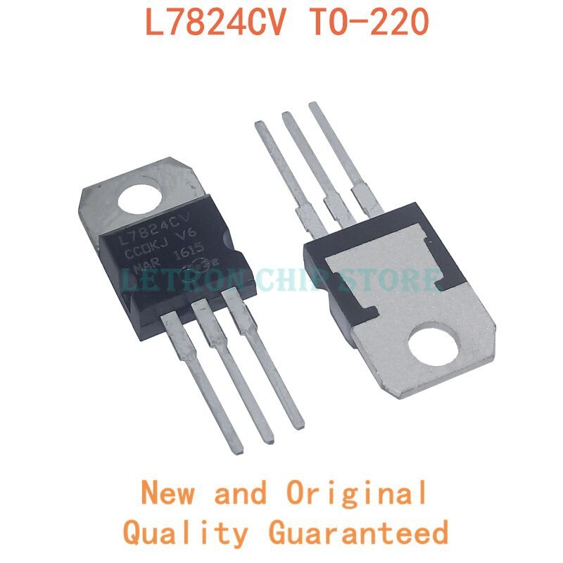 10 CHIẾC L7824CV TO220 L784 PARA-220 7824 LM784 MC7824 IC mới và nguyên bản