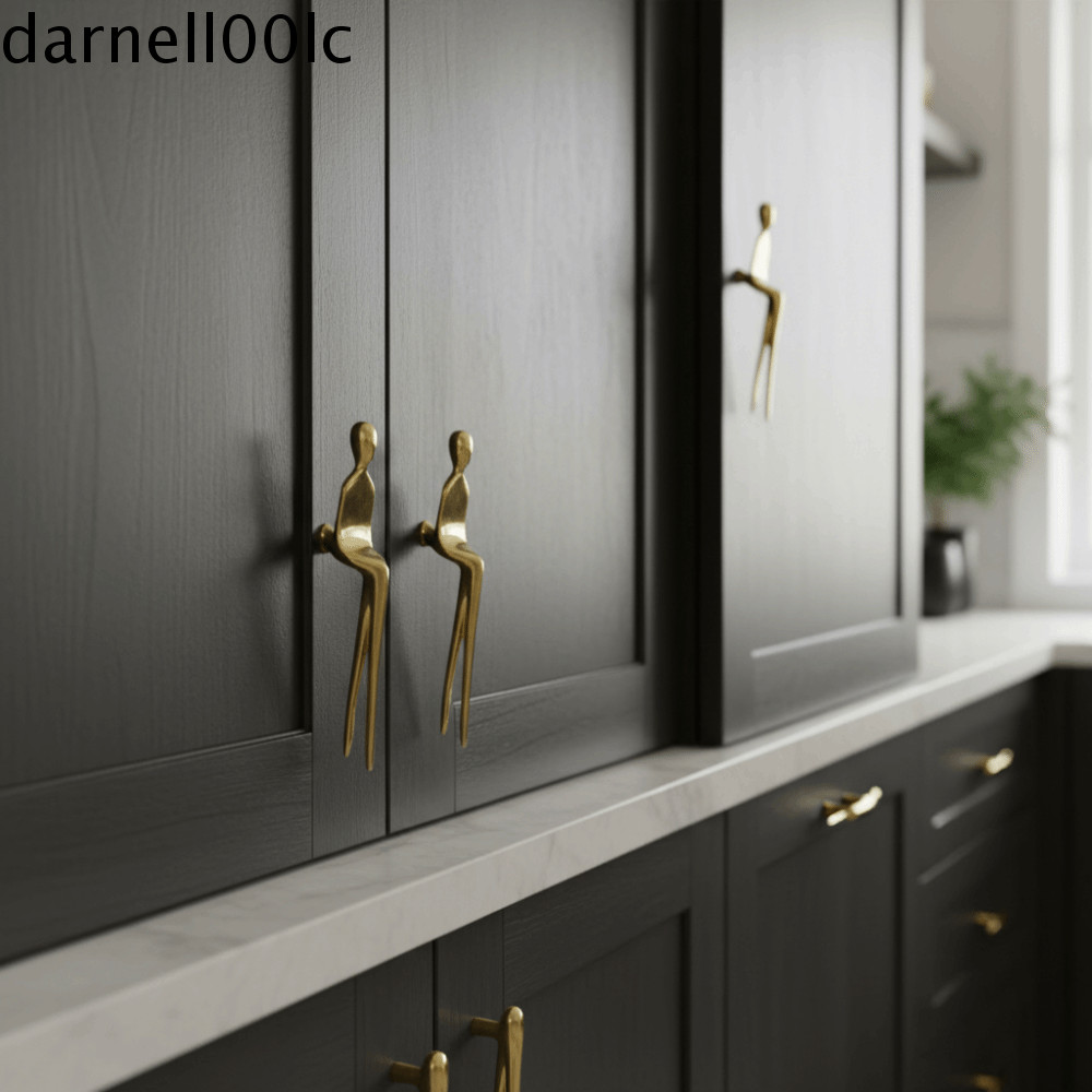 Núm cửa DARNEL, Tay cầm đồ nội thất phong cách châu Âu bằng đồng thau nguyên khối, Cô gái khiêu vũ v