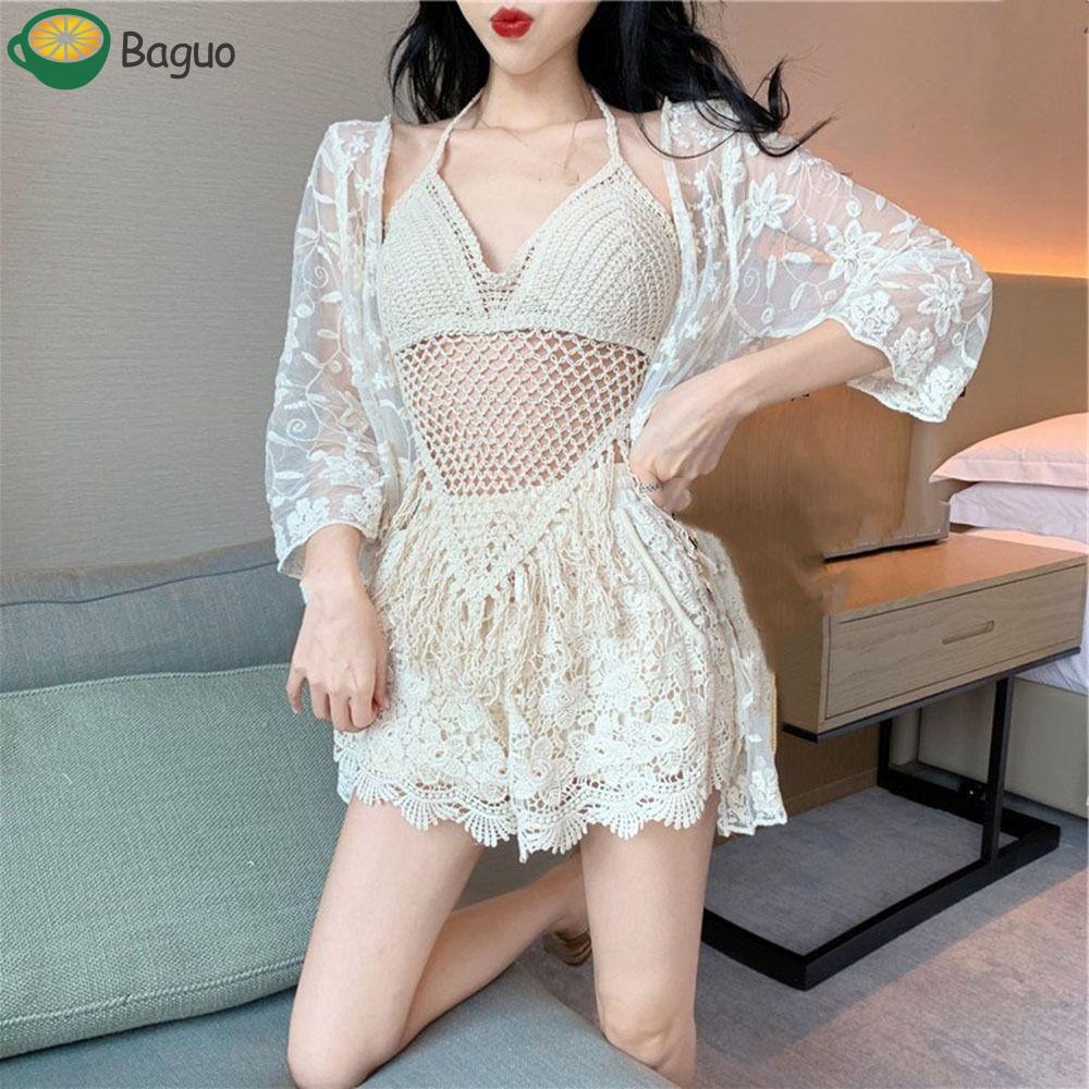 Túiuo Camisole Màu Cam Style Boho Backless - Áo Bralette Đồ Bơi & Hàng Ngày Cho Nữ