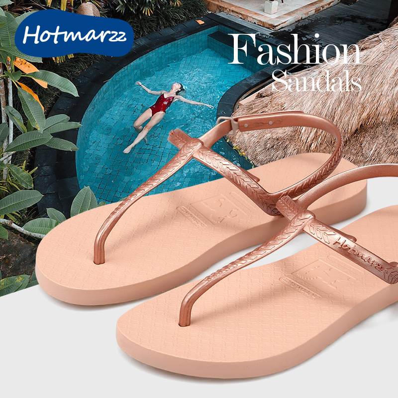 Hotmarzz Hotmarzz Dép xỏ ngón chống trượt Giày đi biển nữ Dép thời trang mùa hè