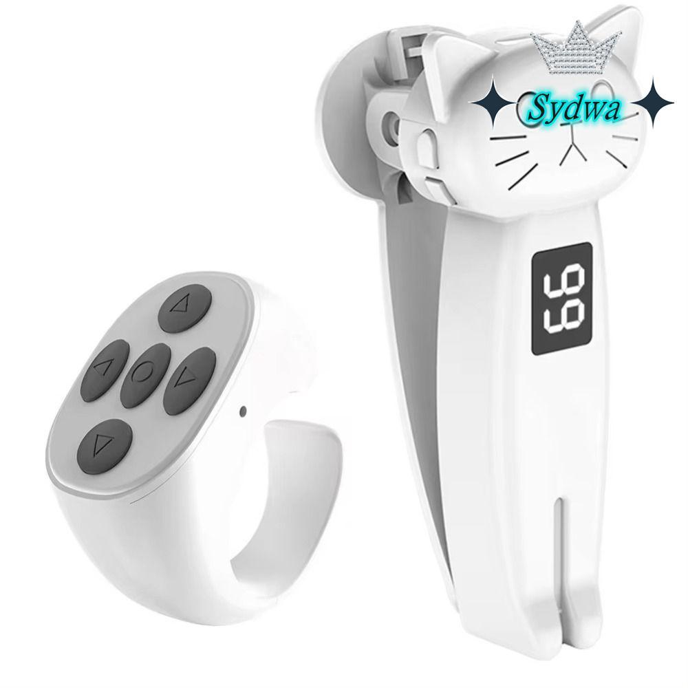 SYDWA Electric Auto Page Turner, Thiết bị bấm ngón tay tắt tiếng tương thích Bluetooth, Mini ABS Qui