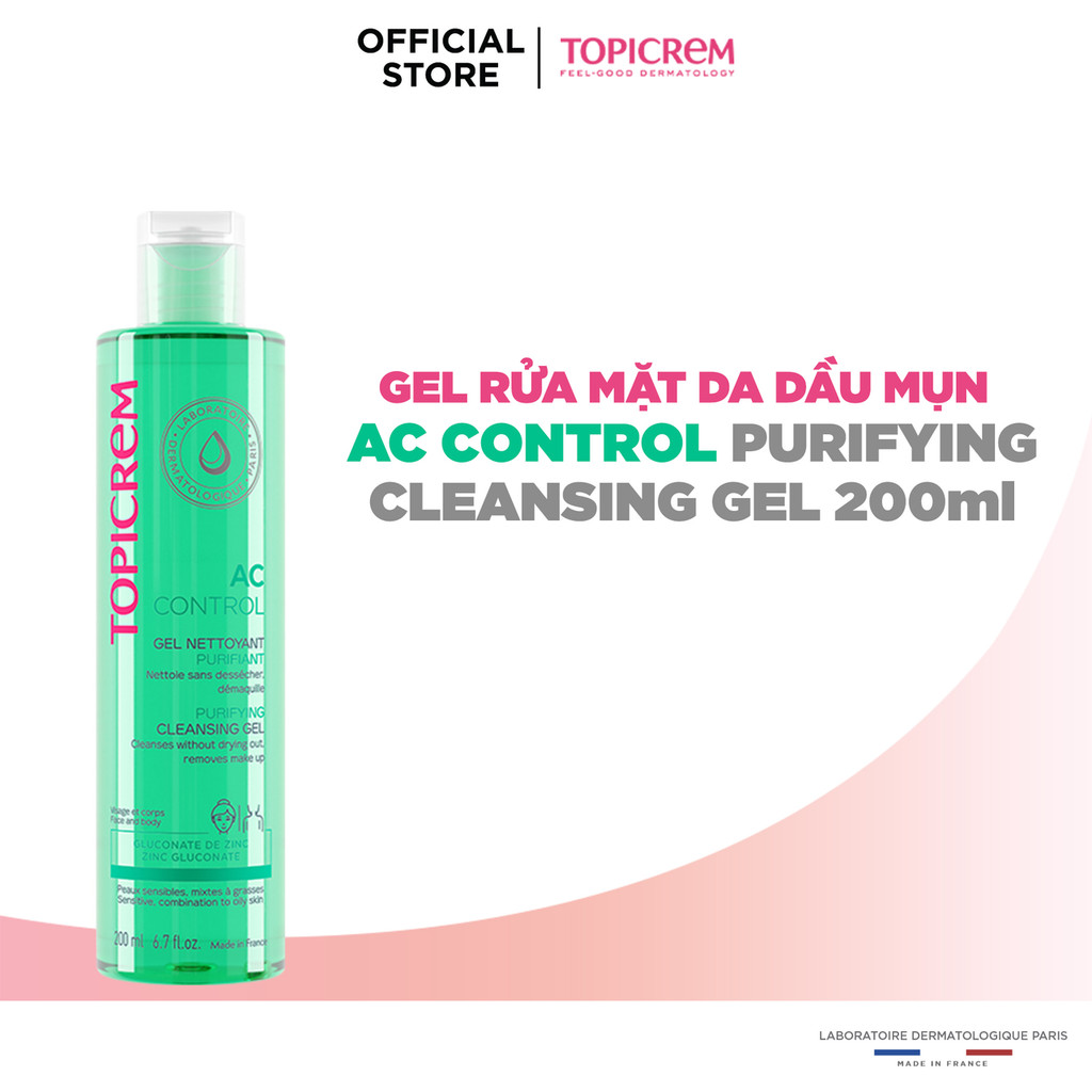 [KOL Live] Gel rửa mặt TOPICREM AC CONTROL PURIFYING CLEANSING GEL 200ML