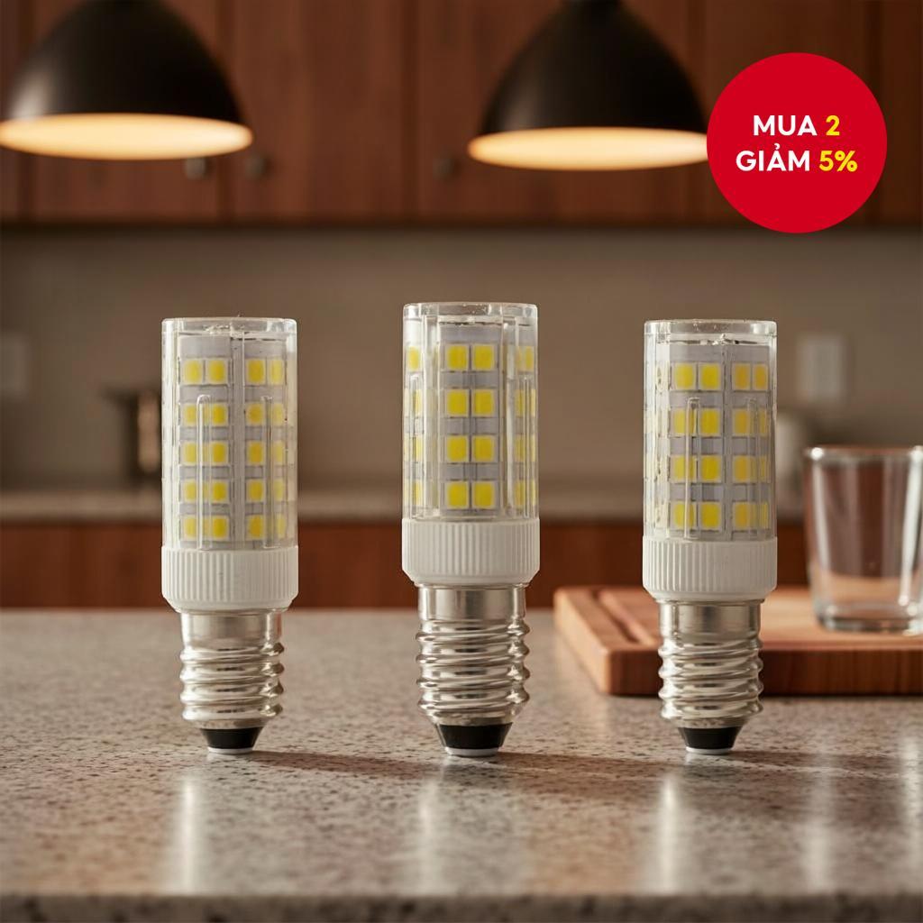 Đèn LED tủ lạnh E12/E14/E17 ánh sáng trắng và ấm