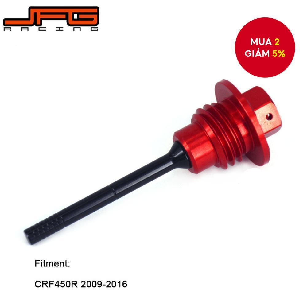 JFG Racing Bộ phận xe máy Que thăm dầu màu đỏ cho CRF450R 2009-2016