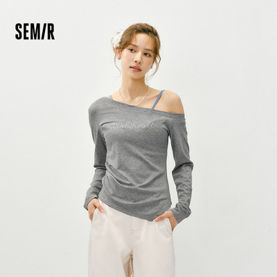 Áo Thun Dài Tay Semir Phong Cách Một Vai, Thiết KếSlim Fit