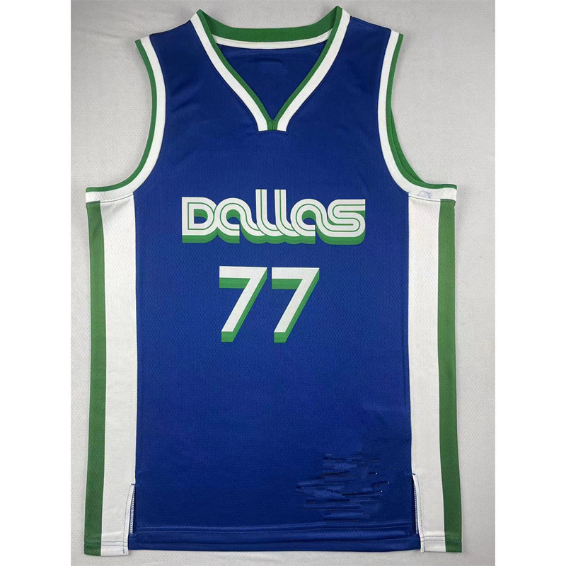 Áo bóng rổ da thật Irving City Phiên bản đặc biệt Xanh