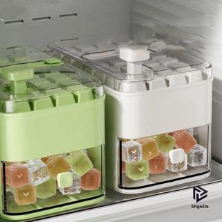 [SHgeZm] Máy làm đá 28 / 56-Cube có thể ép dễ dàng - Hai lớp, Bấm thiết kế di động, Bảo quản đá gia dụng [MỚI]