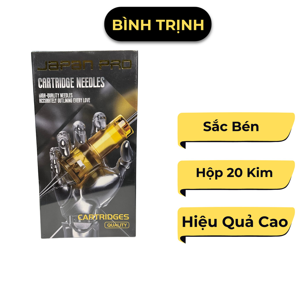 Kim Xăm Đạn Japan Pro Đi Nét - Đánh Bóng - Vào Màu Hình Xăm Tattoo Hộp 20 Kim
