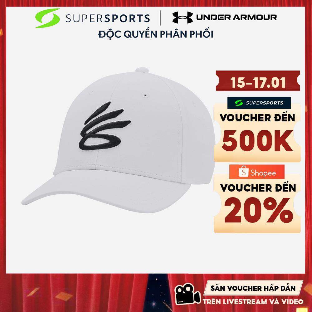 Mũ Lưỡi Trai Under Armour Curry Snapback - Trắng - 1380010-100