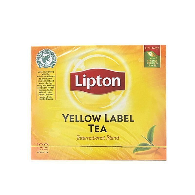 Phiên bản Hồng Kông Lipton Lipton Thẻ Vàng Chọn Trà Đen Sri Lanka Túi Trà 100 Túi / Hộp [Tặng 20 Túi