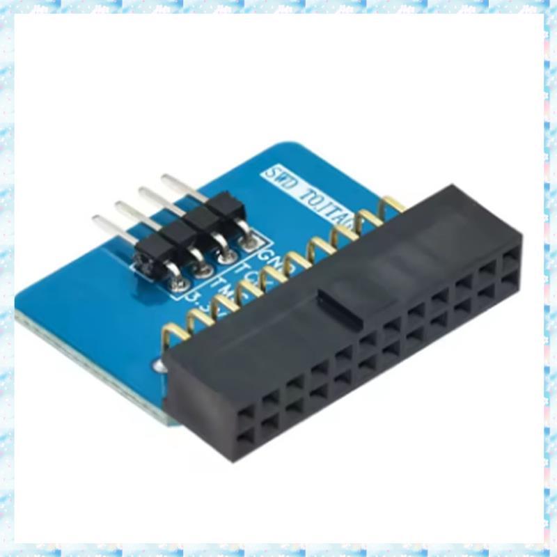 [R Q M U] Bảng chuyển đổi SWD sang JTAG 20P 2.54mm Pitch JTAG Connector Bộ chuyển đổi giao diện 4P P