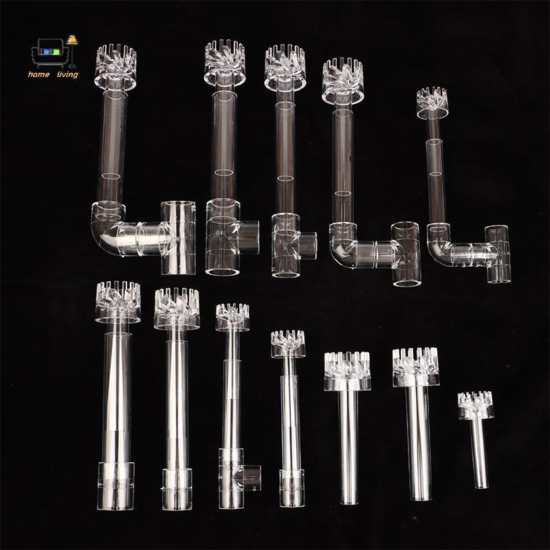 [Onw] 1 Bộ DIY Clear Aquarium Skimmer Acrylic Lily Spin Inflow Outflow Water Plant Tank Filter Clean