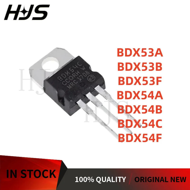 5 CÁI BDX54F BDX53B BDX53F BDX54B BDX54A BDX54C BDX53A TO-220 Darlington bóng bán dẫn