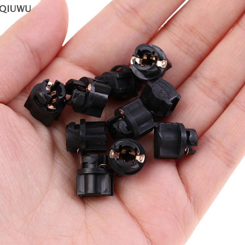 QIUWU 5 Đèn Tín Hiệu T5 Led Twist Soet Bảng Điều Khiển Cụm Soet Giá Đỡ Đèn Đế T5 Soet Bóng Đèn Ô Tô 