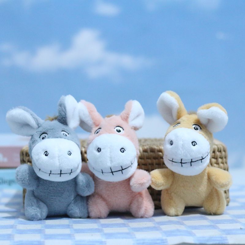 Premium In-Stock#Cute Little Donkey Plush Toy Pendant Doll Pony Stuffed Animal Children's Toy Bag Ch