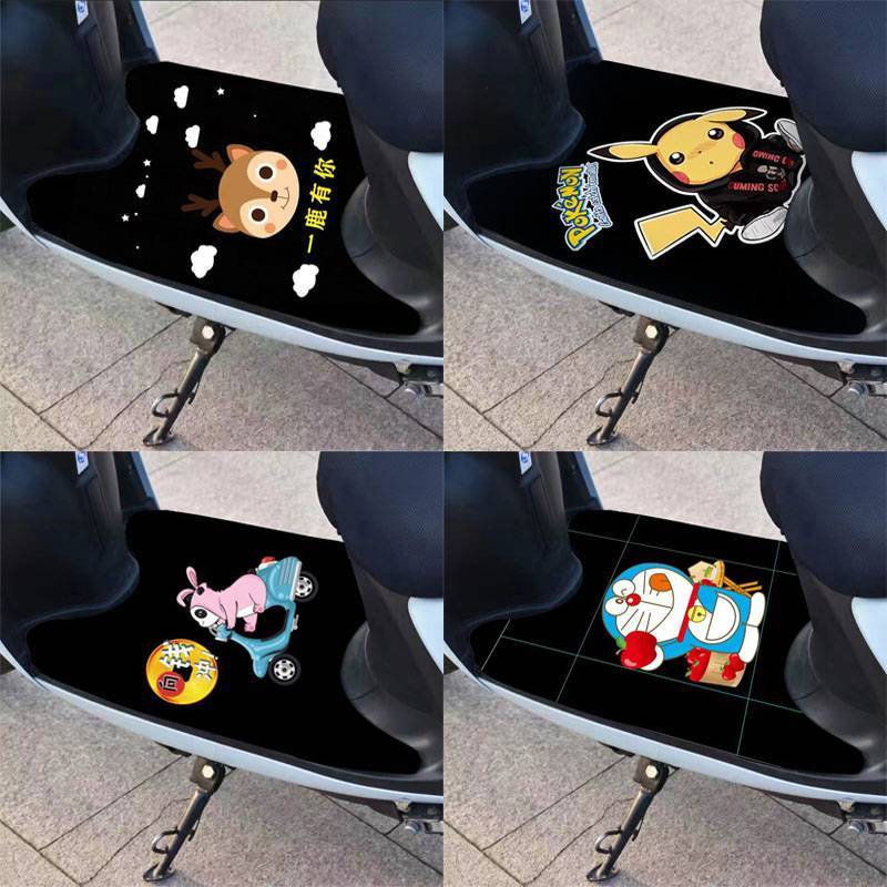 Xe Điện Bàn Đạp Thảm Xe Máy Điện Chống Trơn Trượt Chân Thảm Emma Đuôi Rùa Vua Đa Năng Tự Cắt Thảm