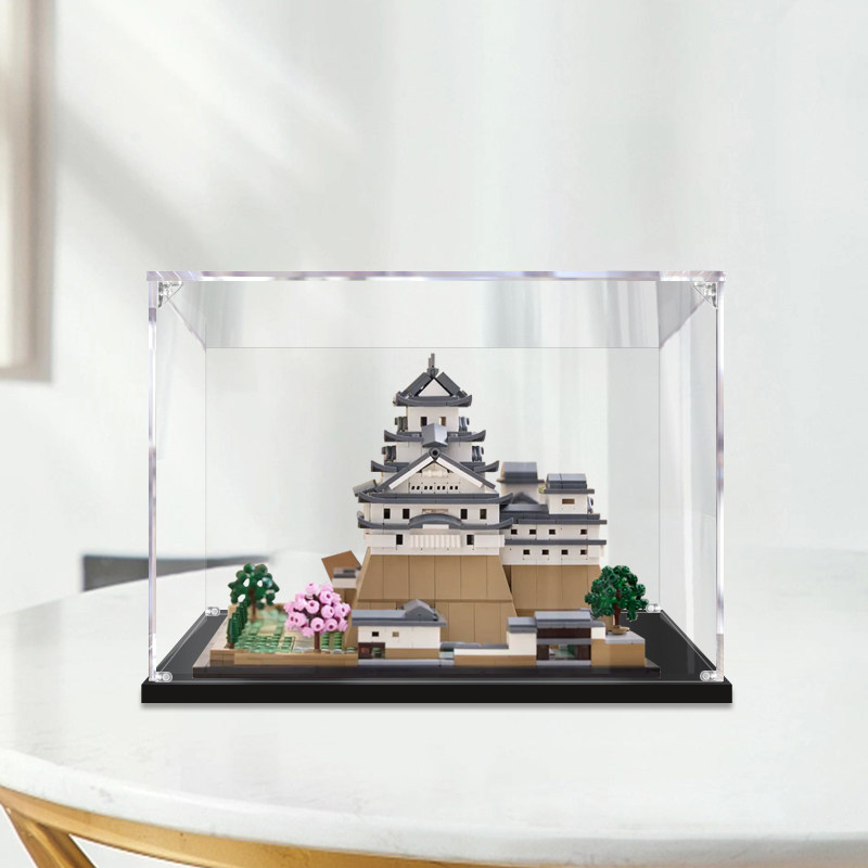 [Hộp trưng bày trong suốt] Thích hợp cho Lego 21060 Himeji Castle Acrylic Hộp trưng bày Hộp kính tro