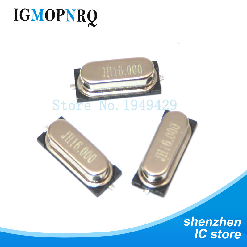 10 Chiếc 4Mhz 6Mhz 8Mhz 12Mhz 16Mhz 20Mhz 24Mhz 4.000mhz 8,00 MHz SMD Thạch Anh Pha Lê Cộng Hưởng HC